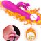 Heating Dual Silicone Dildo Vibrator for Woman G Spot Clitoris Stimulate Adult Sex Toys