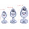 Hot Amazon Aluminum Alloy Materi Sex Toys Anul Plug Set with Crystal Jewelry for Women and Men