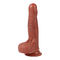 Soft Real Skin Huge Dildo With Suction Cup Artificial Dildo For Women
