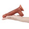 Soft Real Skin Huge Dildo With Suction Cup Artificial Dildo For Women