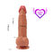 Flesh Color Dildo Sex Toy Realistic Rubber Penis Real Skin Dildo Waterproof