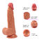 Flesh Color Dildo Sex Toy Realistic Rubber Penis Real Skin Dildo Waterproof