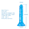 26mm*146mm Silicone Soft Realistic Jelly Dildo Female Sex Toys