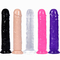 Realistic Jelly Dildo for Beginners 7 inch Crystal G-Spot Dildos Flexible Penis Cock with Suction Cup for Hand Free Play