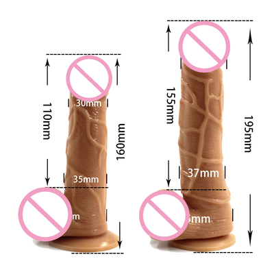 7 Inches TPE Realistic Dildo Sex Toys for Women Hot Sale Fake Dick