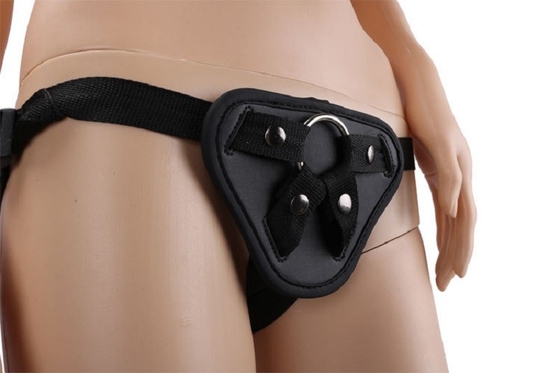 Lesbian Leather Strap On Pants Dildo Belt Artificial Harness Hollow