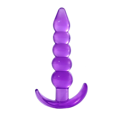 Bumpy Delight Flexible Waterproof TPE Rubber Butt Plug With Smooth Incremental Beads