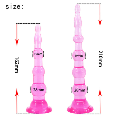 6 Beads And 7 Beads Anal Butt Plug , Prostage Massager Dildo Anal Trainer Toy
