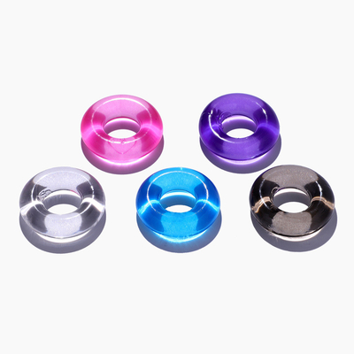 Time Delay Penis Ring Crystal Ring Color Random Silicone Ring For Male