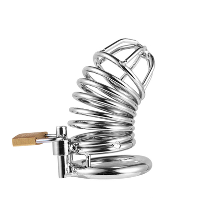 Metal Chastity Penis Cock Cage Men Bondage Penis Lock Chastity Time Delay Cages Device For Male