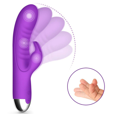 USB Rechargeable G-Spot Vagina Clitoris Massager Rabbit Vibrators For Women