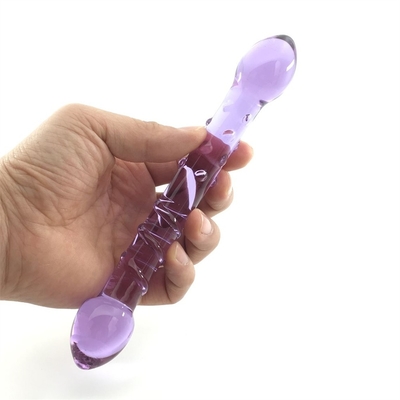 Double Heads Butt Plug Anal Plug Butt Glass Butt Plug with Inner Screw Design Distributed to Worldwide Glass Dildos