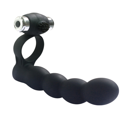 Anal Plug Scrotum Ring Drop Sex Toys Vibrating Tail Anus Plug For Women Connected with Penis Ring Anal Butt Plug Bullet