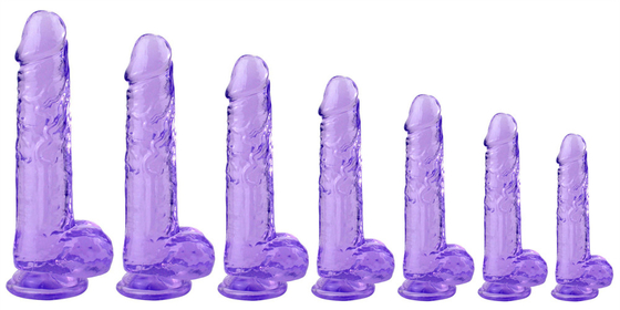 Realistic Crystal Strong Suction Cup Different Inch Dildos for WomenHot sale products