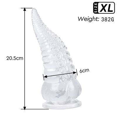 Huge Anal Plug Artificial Penis Octopus Tentacle Transparent Silicone Anal Plug For Female Masturbating Sex Toy Adult