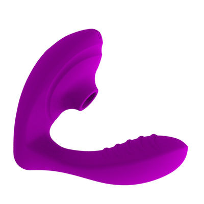 RoHS Vagina Sucking 118MM G Spot Vibrators 10 Speeds For Female