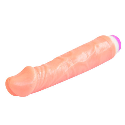 Stepless Realistic Penis Dildo TPE Penis Vibrator Artificial Penis For Female