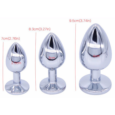 CE RoHS Plug Annal Anal Butt  Aluminum Alloy Sex Product 55g 96g 160g Weight