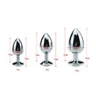 100% Waterproof Sexy Plug Colorful Metal Anal Sex Toy 55g 92g 160g Weight