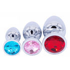 Hot Amazon Aluminum Alloy Materi Sex Toys Anul Plug Set with Crystal Jewelry for Women and Men