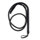 BDSM Restraint Sex Toys Bat Bull Whip With Braided Handle Leather Whip