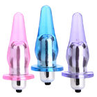 AP-09V Women Vibrating Anal Plug Sex Toy TPE Material Anal Masturbation Easy To Insert