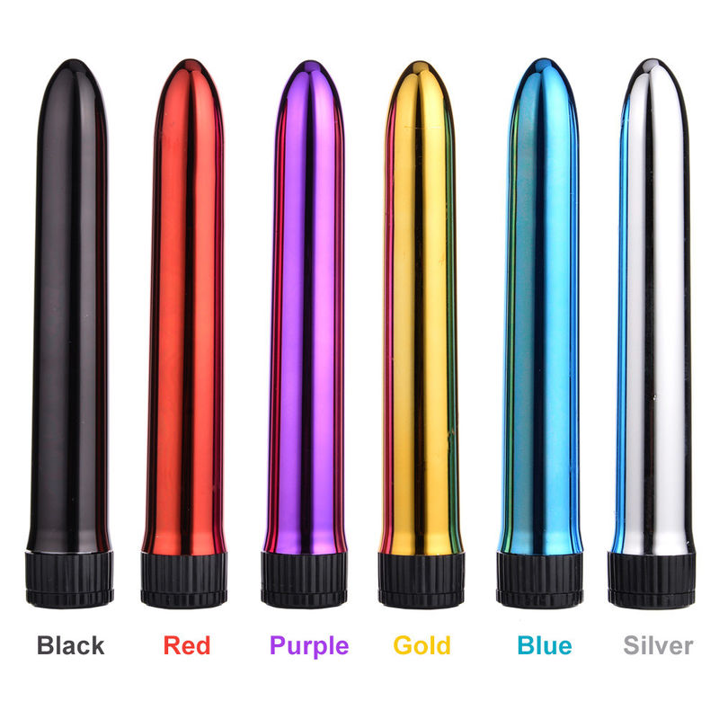 7 Inches Stepless Silver Bullet Vibrator For Vagina Masturbation