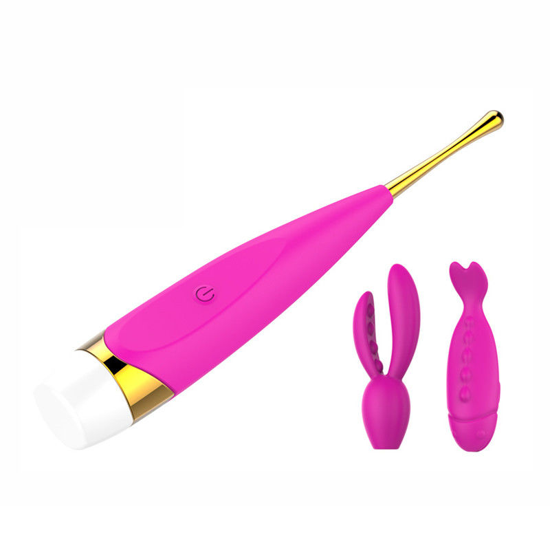 Hot Amazon Selling Fast Orgasm Body Massager Vibrator Adult Sex Toys for Women with 2 Different Message Heads