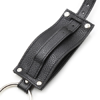 3 Size Black Strapless Strap On Dildo Harness For Women Men Leather