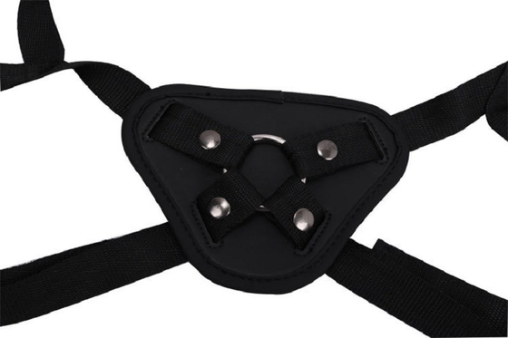 Lesbian Artificial Harness Leather Dildo Belt Hollow Strap On Pants