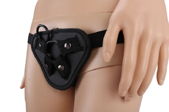 Lesbian Leather Strap On Pants Dildo Belt Artificial Harness Hollow