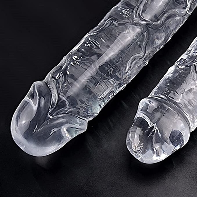 7 Inch Small Dildo, Soft Lifelike Beginner Sex Toy Jelly Dildo Clear with Strong Suction Cup for Womens/Men/Gay