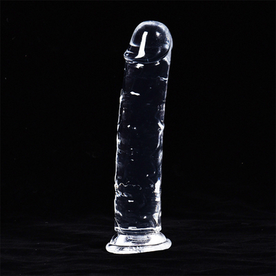 7 Inch Small Dildo, Soft Lifelike Beginner Sex Toy Jelly Dildo Clear with Strong Suction Cup for Womens/Men/Gay