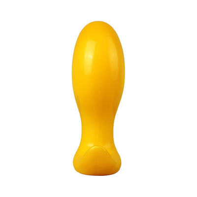 Super Soft Mango Anal Butt Plug , Flexible Liquid Silicone Sex Toy Prostate Massager