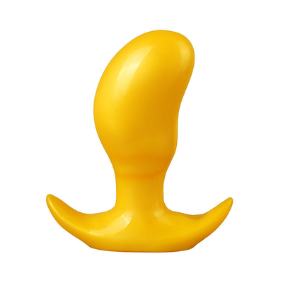 Super Soft Mango Anal Butt Plug , Flexible Liquid Silicone Sex Toy Prostate Massager