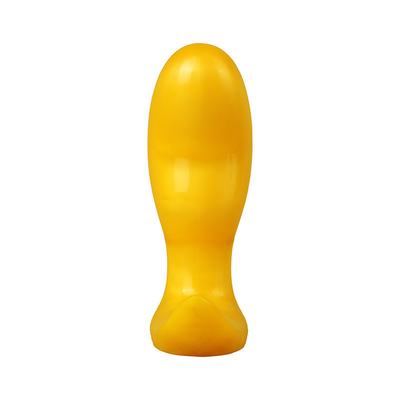 Super Soft Mango Anal Butt Plug , Flexible Liquid Silicone Sex Toy Prostate Massager