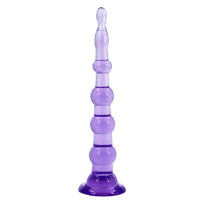 6 Beads And 7 Beads Anal Butt Plug , Prostage Massager Dildo Anal Trainer Toy