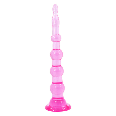 6 Beads And 7 Beads Anal Butt Plug , Prostage Massager Dildo Anal Trainer Toy