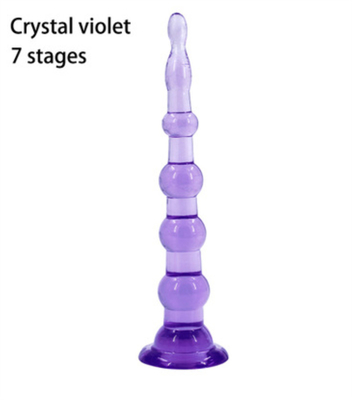 6 Beads And 7 Beads Anal Butt Plug , Prostage Massager Dildo Anal Trainer Toy