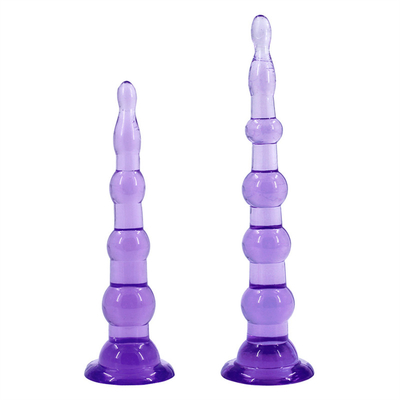 6 Beads And 7 Beads Anal Butt Plug , Prostage Massager Dildo Anal Trainer Toy