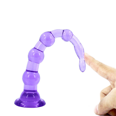 6 Beads And 7 Beads Anal Butt Plug , Prostage Massager Dildo Anal Trainer Toy