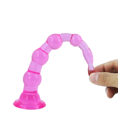 6 Beads And 7 Beads Anal Butt Plug , Prostage Massager Dildo Anal Trainer Toy