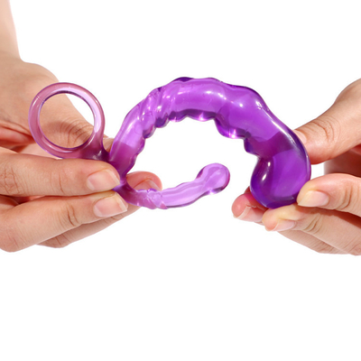 Soft Waterproof 3pcs Bead Butt Plug , Anal Dildo Plug Hollow Prostate Massager