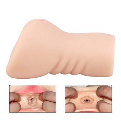 2 in 1 Male Masturbators Adult Sex Toys with 3D Realistic Textured Pocket Pussy and Tight Anus Sex Stroker for Men