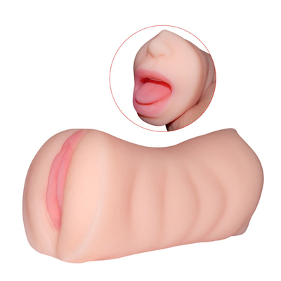 Realistic Dual Open Pocket Pussy Mouth Vagina Adult Sex Toys Man Adult Sex Masturbation Device For Men