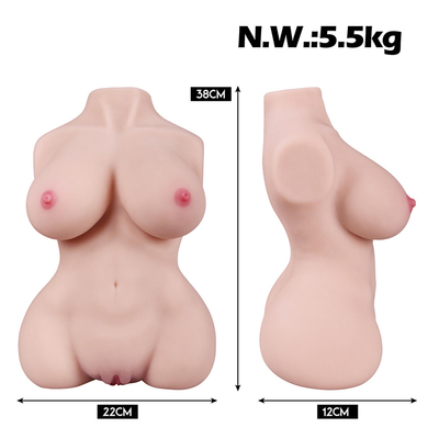 Lifelike Soft Big Boobs Torso Adult Sex Dolls Male Masturbator for Men 3D Realistic Textured Vagina with Anal ChannelPop