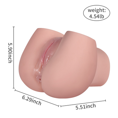 Male Masturbating TPE Pussy Realistic Artificial Big Ass Silicone Masturbator Real Woman Vaginal for Men