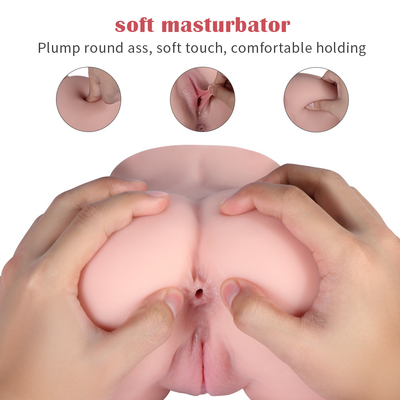 Male Masturbating TPE Pussy Realistic Artificial Big Ass Silicone Masturbator Real Woman Vaginal for Men