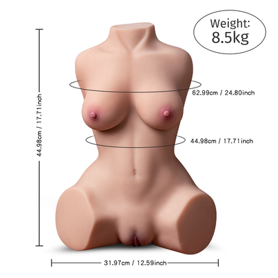 Full Silicon Half Body 10kg Muscle Sex Doll With Skeleton Masturbation Girl Real Love Doll Sex Toy for Men