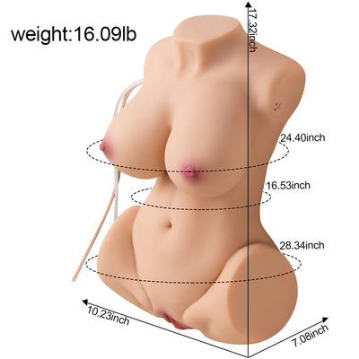 Factory Direct Selling Price 8.5kg Realistic Breast Pussy Masturbate Sex Products Half Body Torso Sex Doll for Man